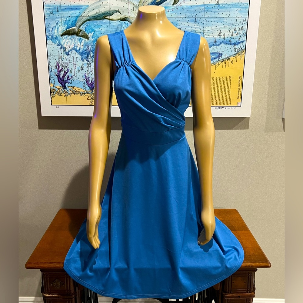 Grace Karin XL A-Line Dress in Sky Blue
